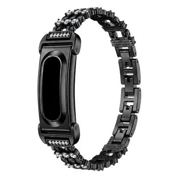 Google Fitbit Air-armbånd i zinklegering med rhinestones - sort