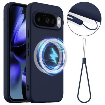 Google Pixel 10 Liquid Silikone Cover - MagSafe Kompatibel - Mørkeblå