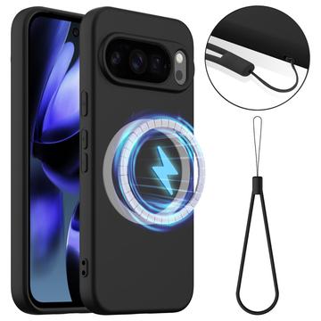 Google Pixel 10 Pro Liquid Silikone Cover - MagSafe Kompatibel - Sort