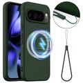 Google Pixel 10 Pro XL Liquid Silikone Cover - MagSafe Kompatibel - Mørkegrøn