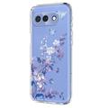 Google Pixel 10a TPU-cover med blomstermønster - Lilla