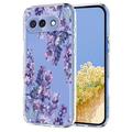Google Pixel 10a TPU-cover med blomstermønster - Blåregn