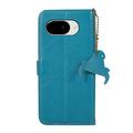 Google Pixel 10a Pung læder cover med RFID - blå