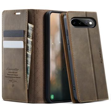 Google Pixel 11/11 Pro Caseme 033 Pung Etui med Kalvemønster og RFID-blokering - Kaffe