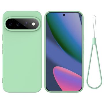 Google Pixel 11 Flydende silikone cover med håndrem - grøn