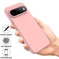 Google Pixel 11 Flydende silikone cover med håndrem - Pink