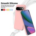 Google Pixel 11 Flydende silikone cover med håndrem - Pink