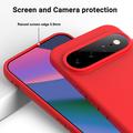 Google Pixel 11 Flydende silikone cover med håndrem - rød