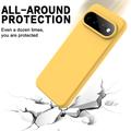 Google Pixel 11 Flydende silikone cover med håndrem - gul
