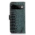 Google Pixel 11 Pro Crocodile Series Læderpung med RFID - Grøn