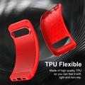 Google Pixel 11 Pro XL Børstet TPU Cover - Karbonfiber - rød