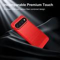 Google Pixel 11 Pro XL Børstet TPU Cover - Karbonfiber - rød