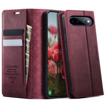 Google Pixel 11 Pro XL Caseme 033 Pung Etui med Kalvemønster og RFID-blokering - Rød