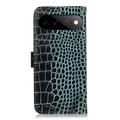 Google Pixel 11 Pro XL Crocodile Series Læderpung med RFID - Grøn
