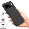 Google Pixel 11 Pro XL Flydende silikone cover med håndrem - sort