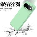 Google Pixel 11 Pro XL Flydende silikone cover med håndrem - grøn
