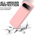 Google Pixel 11 Pro XL Flydende silikone cover med håndrem - Pink