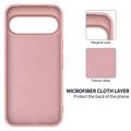 Google Pixel 11 Pro XL Flydende silikone cover med håndrem - Pink