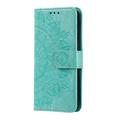 Google Pixel 11 Pro XL Mandala Etui med Pung med håndledsrem - mintgrøn