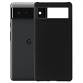 Google Pixel 6 Gummibelagt Plastik Cover - Sort