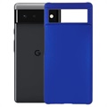 Google Pixel 6 Gummibelagt Plastik Cover - Blå