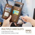 Google Pixel 8 Pro Caseme C22-etui RFID-kortpung - brun