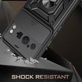 Google Pixel 8 Pro Roterende Ring Hybrid Cover med Kameraskjold - Sort