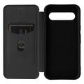 Google Pixel 8a Flip Cover - Karbonfiber - Sort