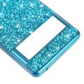 Google Pixel 8a Glitter Series Hybrid Cover - Sort