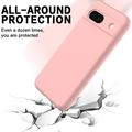 Google Pixel 8a Liquid Silikone Cover med Strop - Pink