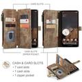 Google Pixel 9/9 Pro Caseme C30 Multifunktionel Pung - Brun