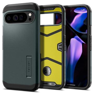 Google Pixel 9 Pro XL Spigen Tough Armor Cover - Mørkegrøn
