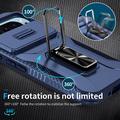 Google Pixel 9/9 Pro Roterende Ring Hybrid Cover med Kameraskjold - Blå