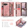 Google Pixel 9a Caseme 008 2-i-1 Multifunktionel Pung - Pink