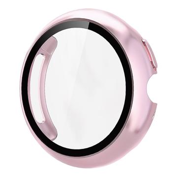 Google Pixel Watch 4 Plastikcover med Skærmbeskyttelse Hærdet Glas - 41mm - Pink
