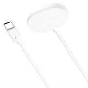 Google Pixel Watch 4 USB-C magnetisk opladerkabel - 1m - hvid