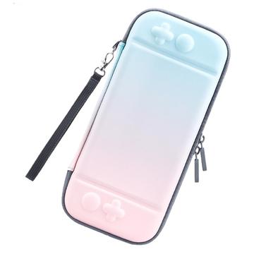 Opbevaringstaske i gradientfarve til Nintendo Switch Anti-drop Portable PU Leather Protective Case