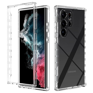 Samsung Galaxy S23 Ultra 5G Gradient Series Hybrid Cover - Gennemsigtig
