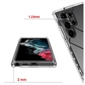 Samsung Galaxy S23 Ultra 5G Gradient Series Hybrid Cover - Gennemsigtig