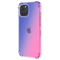 Gradient Stødtæt iPhone 14 Pro Max TPU Cover - Blå / Pink
