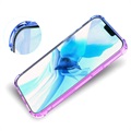 Gradient Stødtæt iPhone 14 Pro Max TPU Cover - Blå / Pink