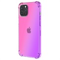 Gradient Stødtæt iPhone 14 Pro Max TPU Cover - Pink / Lilla