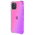 Gradient Stødtæt iPhone 14 Pro TPU Cover - Pink / Lilla