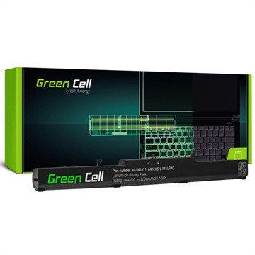 Green Cell Batteri - Asus FX53, FX553, FX753, ROG Strix (Open Box - Bulk Tilfredsstillelse) - 2600mAh