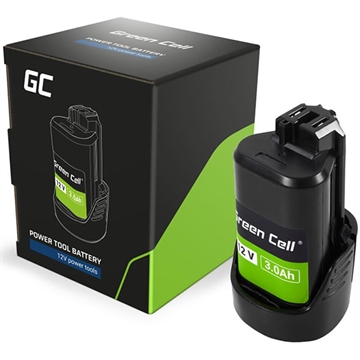 Green Cell-batteri til Bosch GBA 12V 3Ah