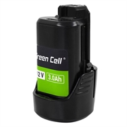 Green Cell-batteri til Bosch GBA 12V 3Ah