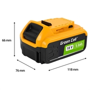 Green Cell-batteri til DeWalt XR 18V 5Ah
