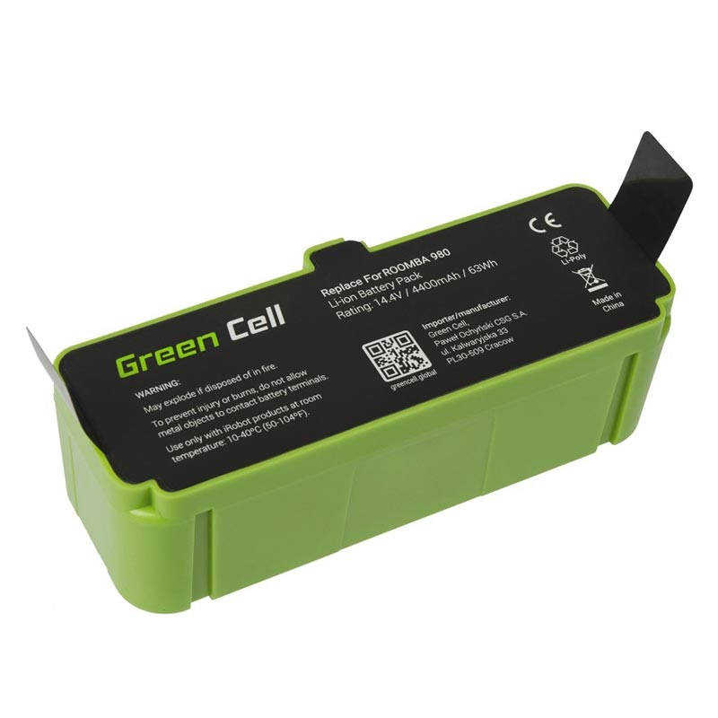 Green Cell Batteri - iRobot Roomba 690, 960, 980, 985 - 4.4Ah