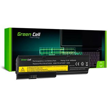 Green Cell Batteri - Lenovo Thinkpad X200, X200s, X201, X201i - 4400mAh (Open Box - Bulk)
