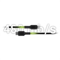 Green Cell Power Stream Flettet USB-C / Lightning Kabel - 1m - Sort